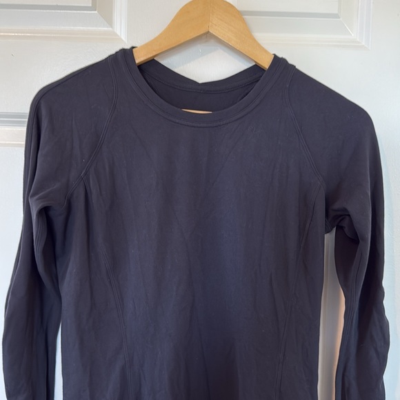 Lululemon Women’s Rulu Long Sleeve shirt Size 8 Black - Picture 4 of 9